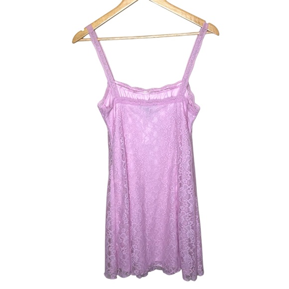 Forever 21 Short LE Lace Pink Blossom Mini Dress Large NWT - Picture 3 of 12